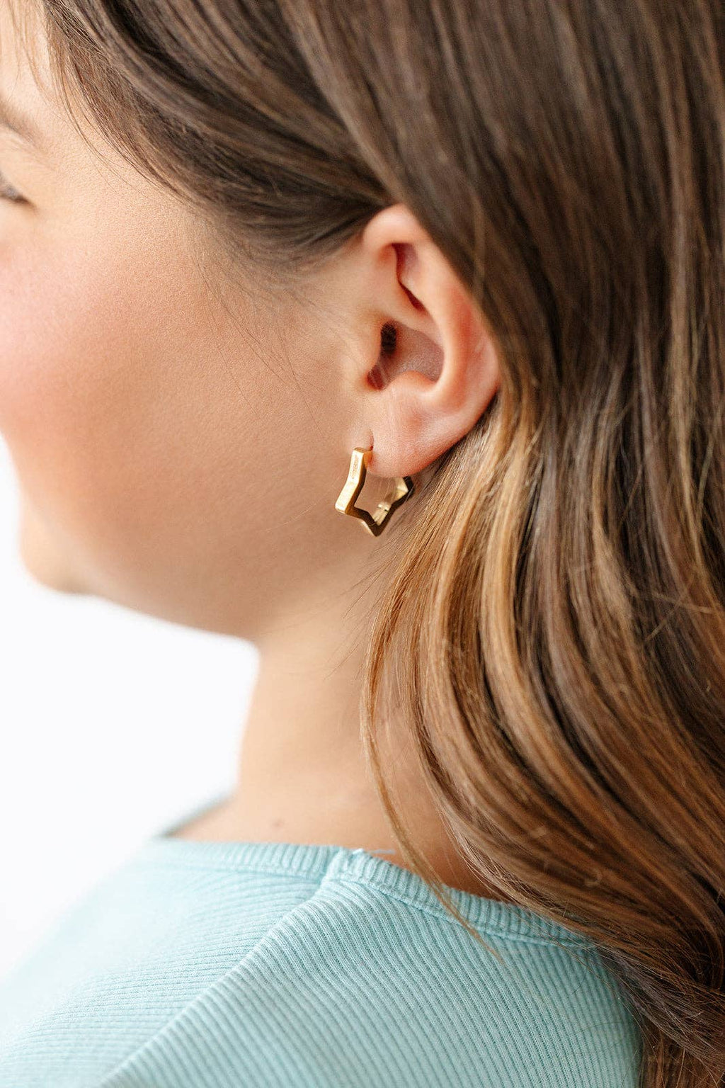 Pip Pop Post - Star Hoop Stud Earrings