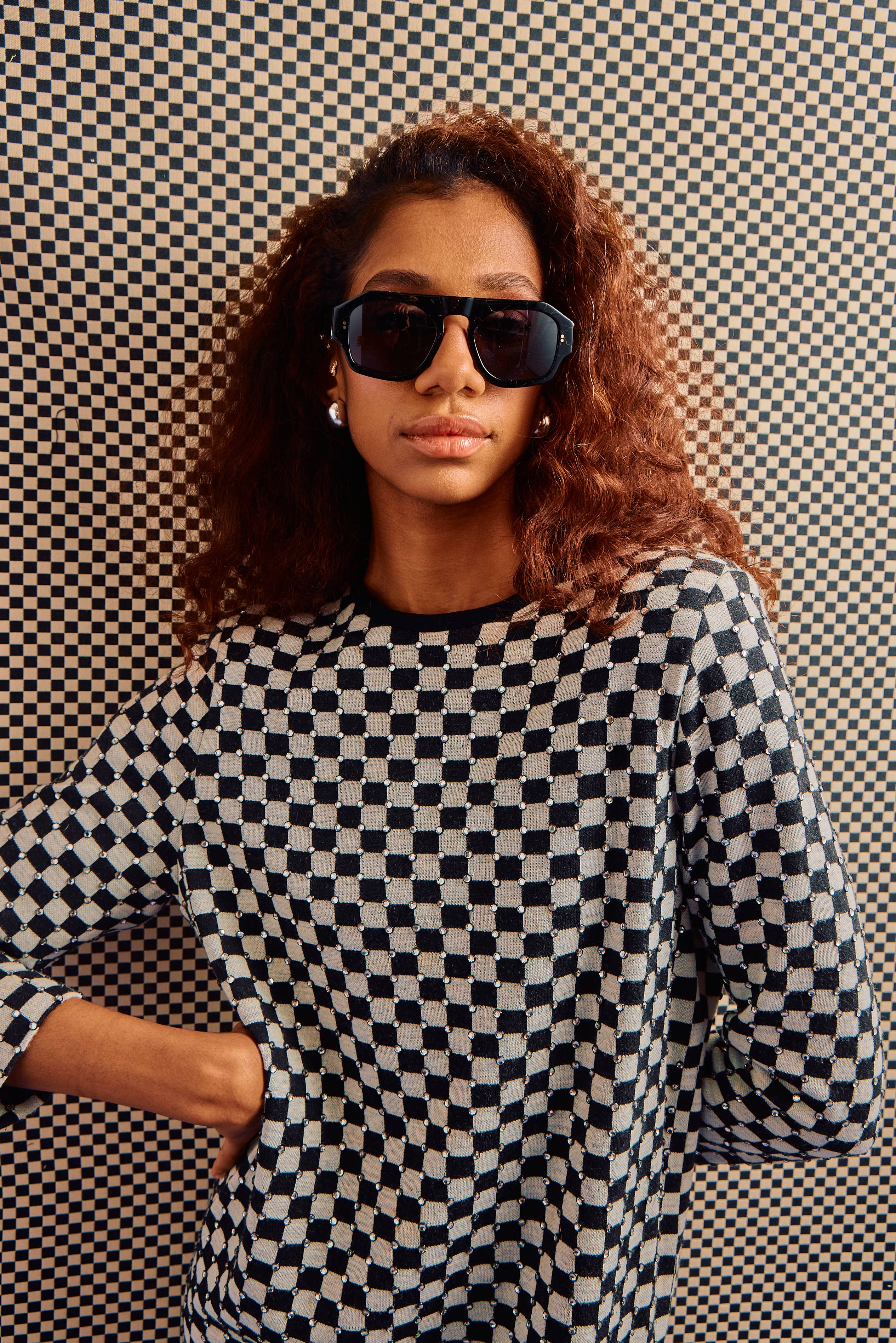 SARDINE - Louie - Nouveau Noir Aviator Sunglasses