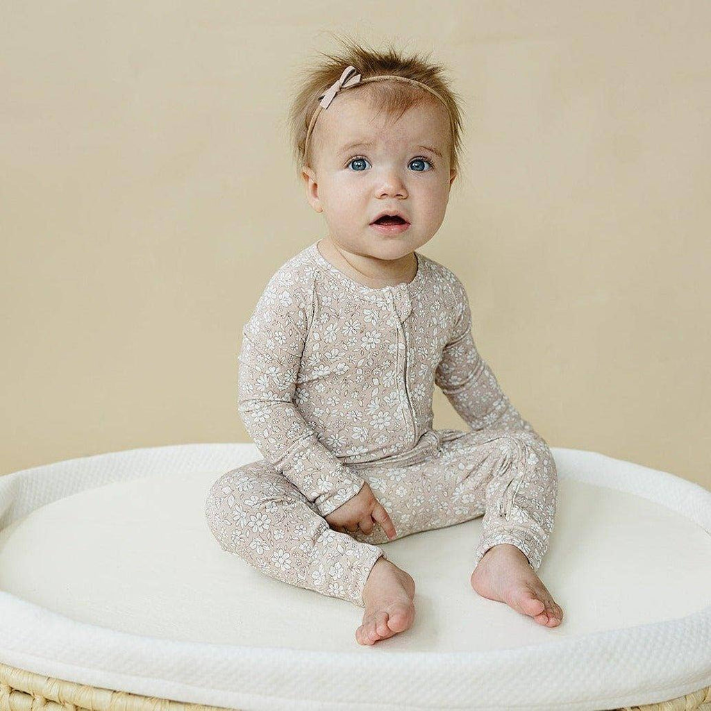 Little Joy Co. Bamboo Zippy Romper - Dainty Ditsy