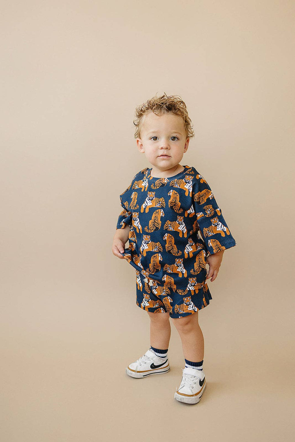 Lucky Panda Kids Shorts Set - Tiger