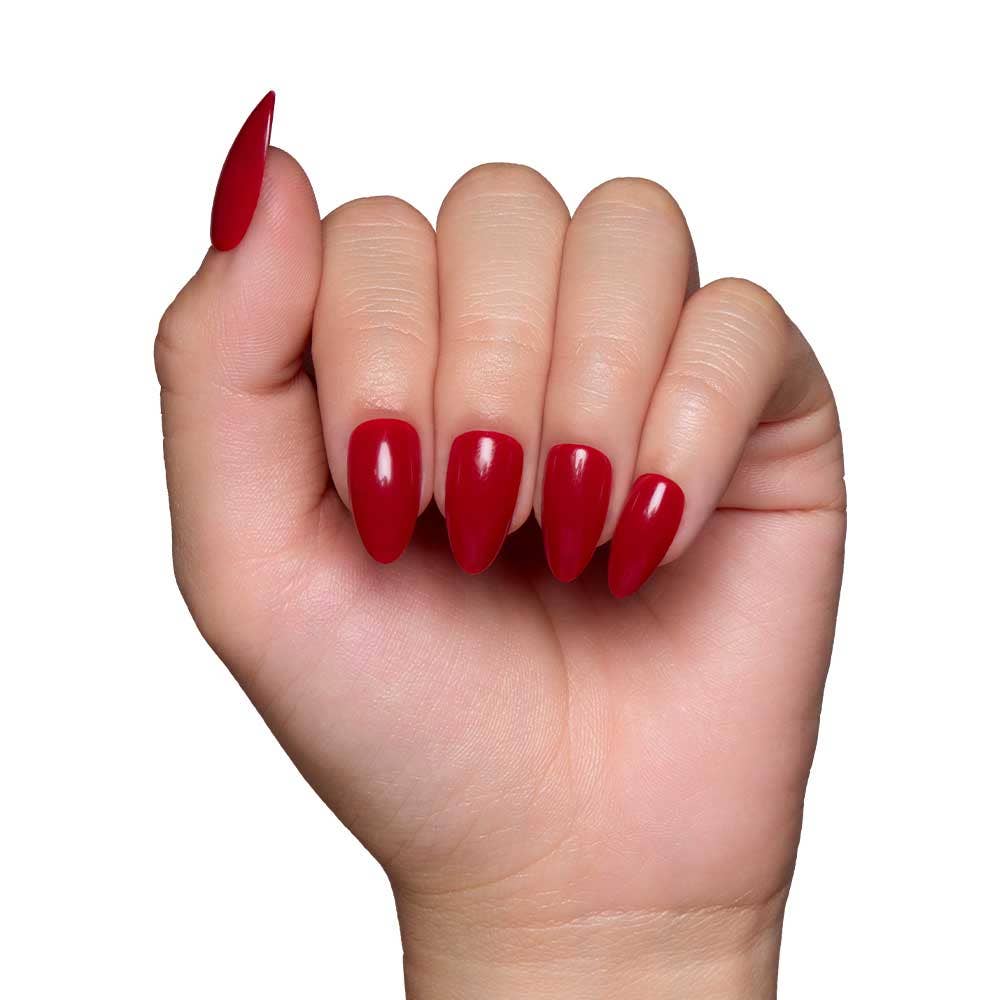Glamnetic Press On Nails - Classic Red