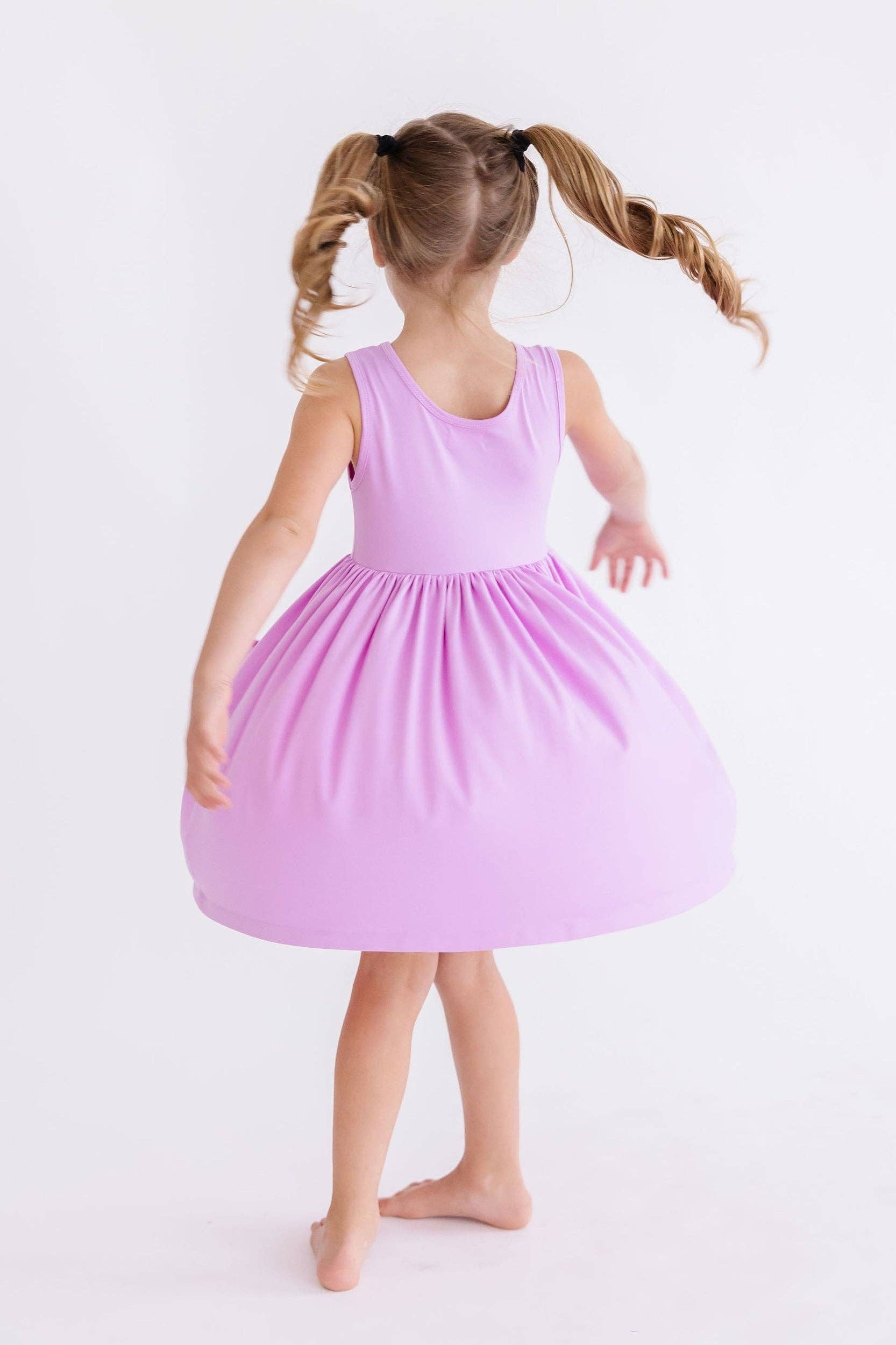 Mila & Rose Tank Pocket Twirl Dress - Bright Lilac