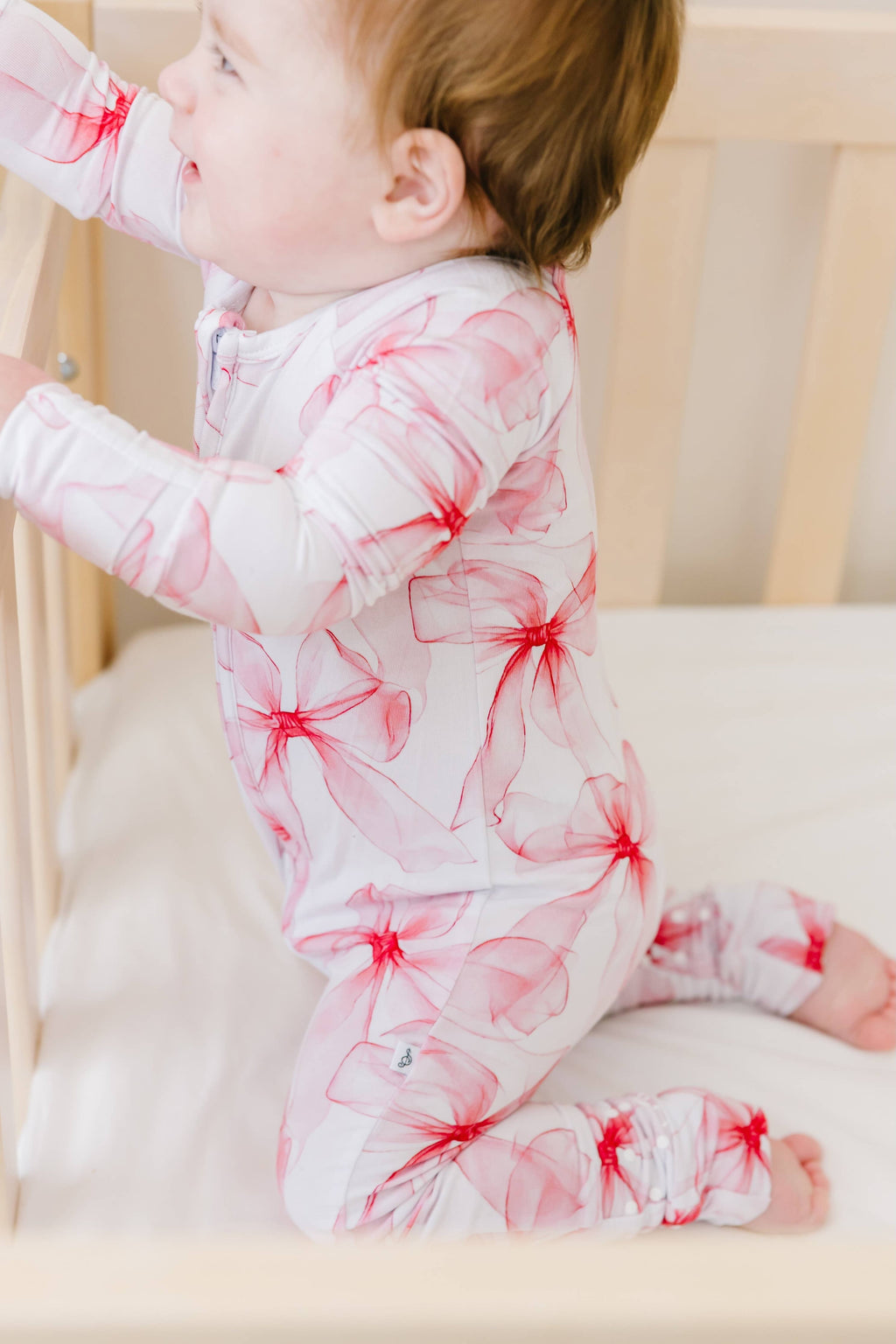 Jammie Session Bamboo Romper - Pretty in Bows