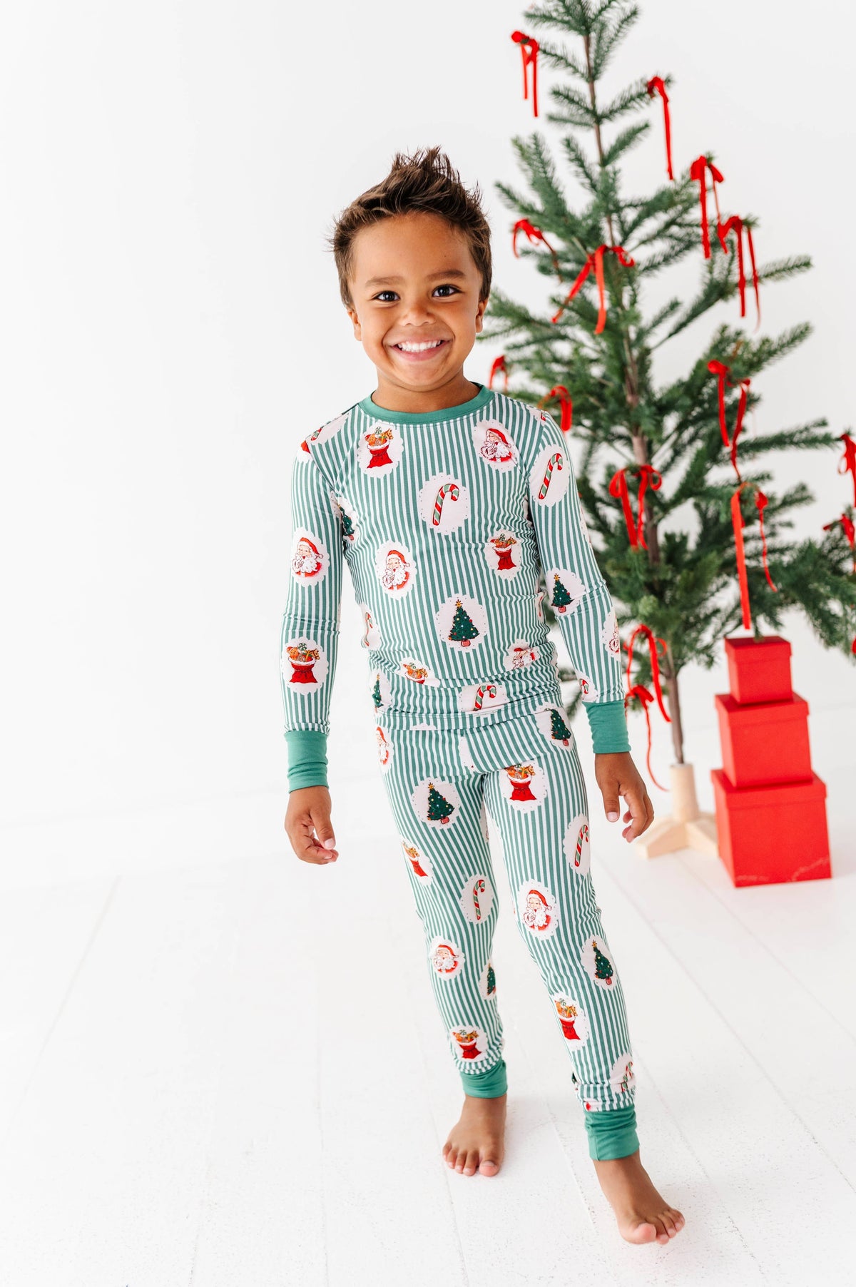 Kiki + Lulu  Kids PJs - Christmas Classic Stripe