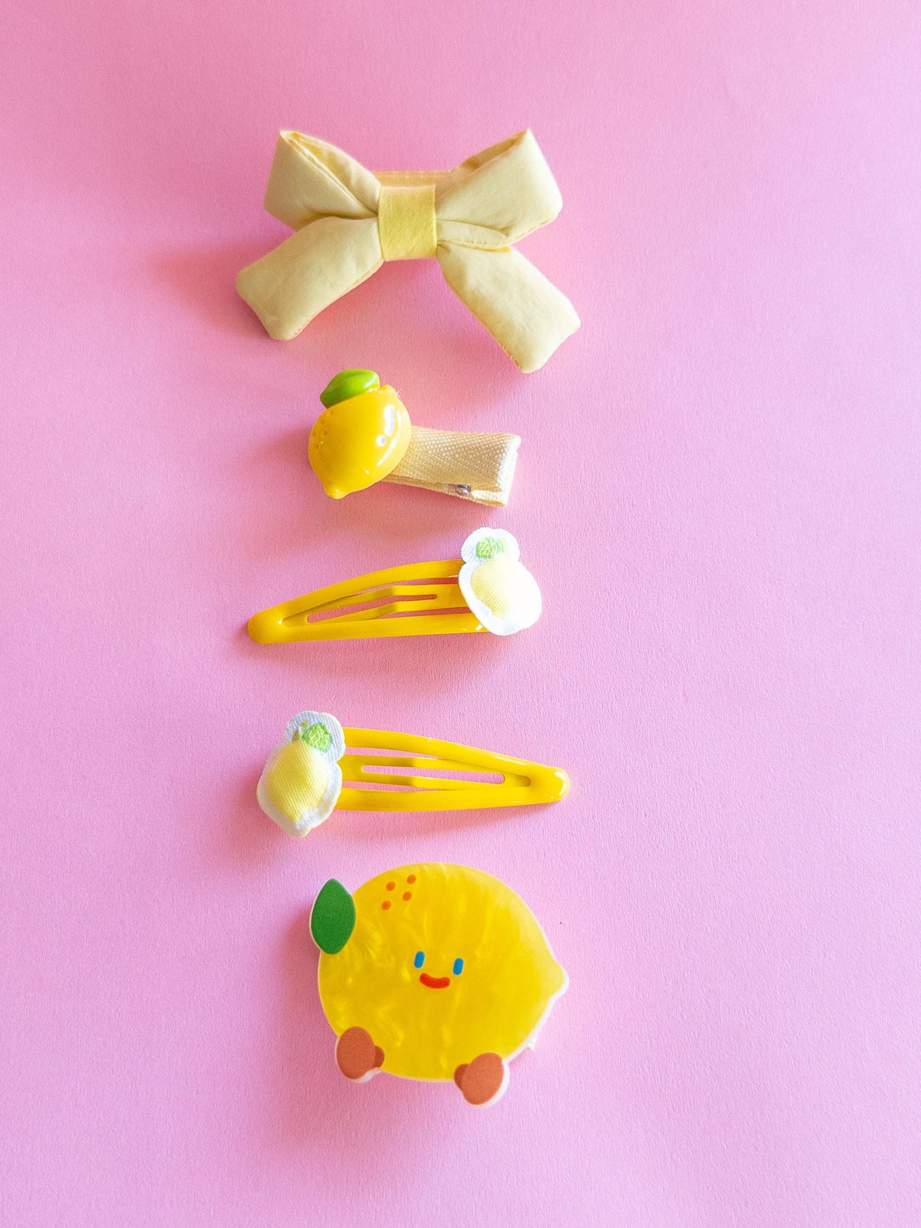 Eggy Cakes - Lemon Puffy Bow Set