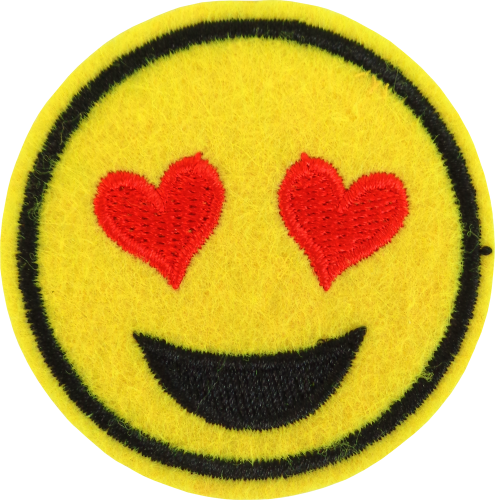 Square Deal Patch - Happy Face With Heart Eyes