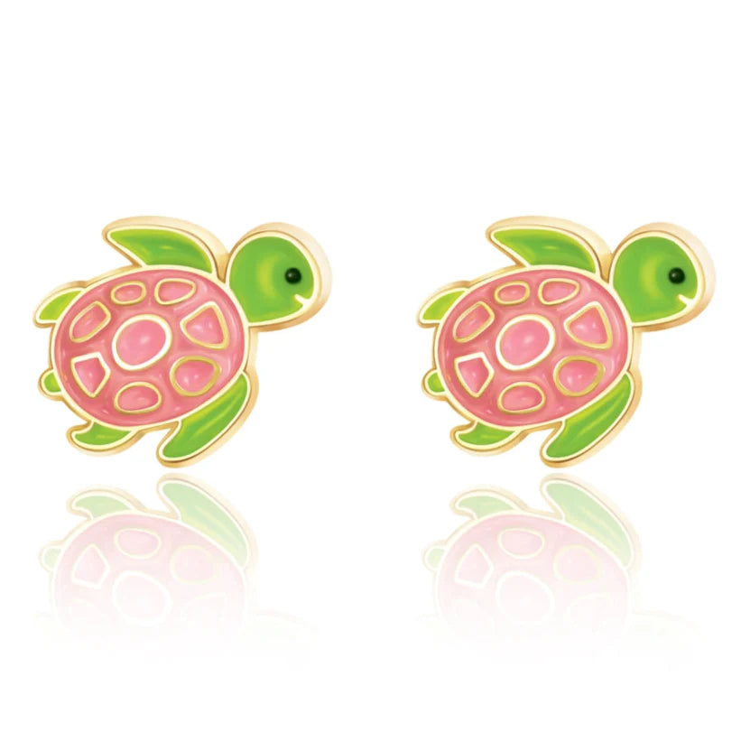 Girl Nation Earrings - Cute Turtles (Final Sale)