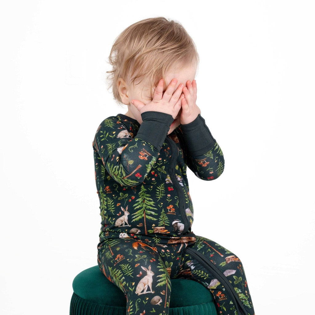 Jammie Session Bamboo Romper - Wood You Be My Friend