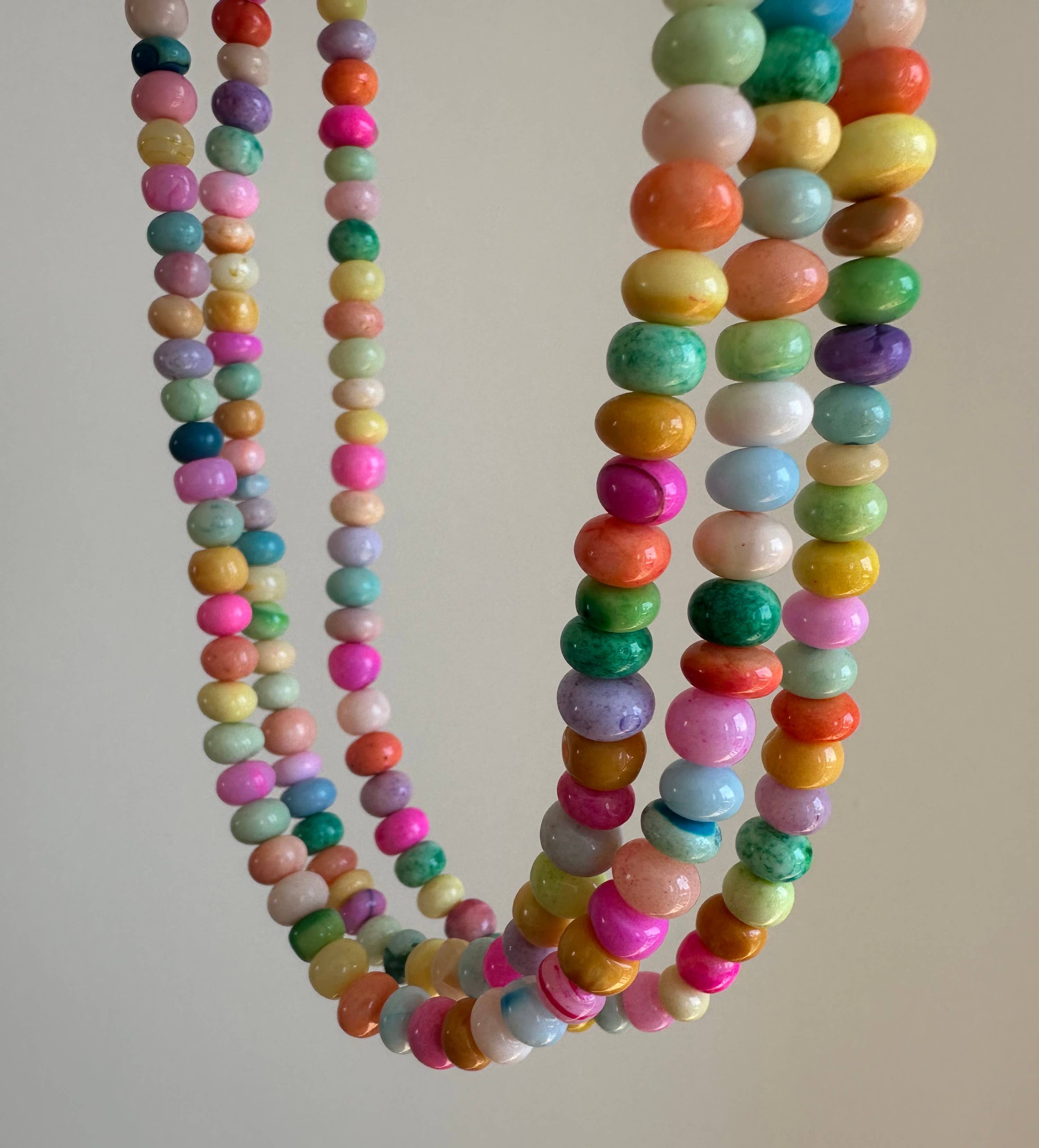 Anokhi Green Handmade Gemstone Necklace - Summer Candy Opal