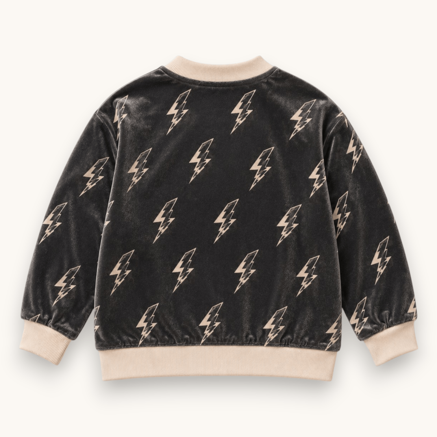 Best Day Ever Kids - Thunderbolt Retro Velvet Cardigan