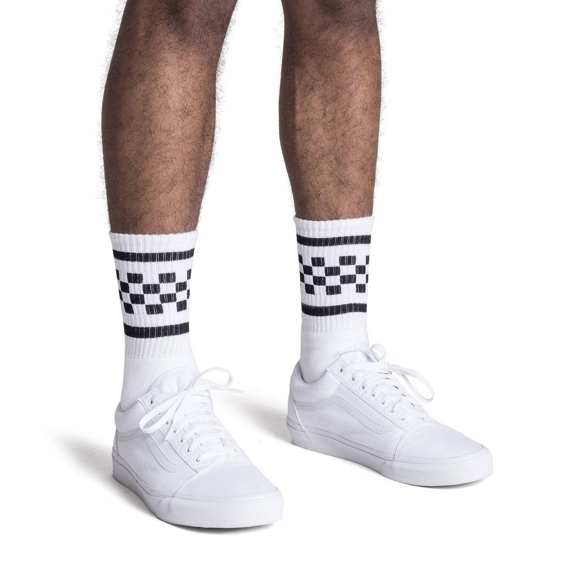 SOCCO Socks - Black & White Checkered