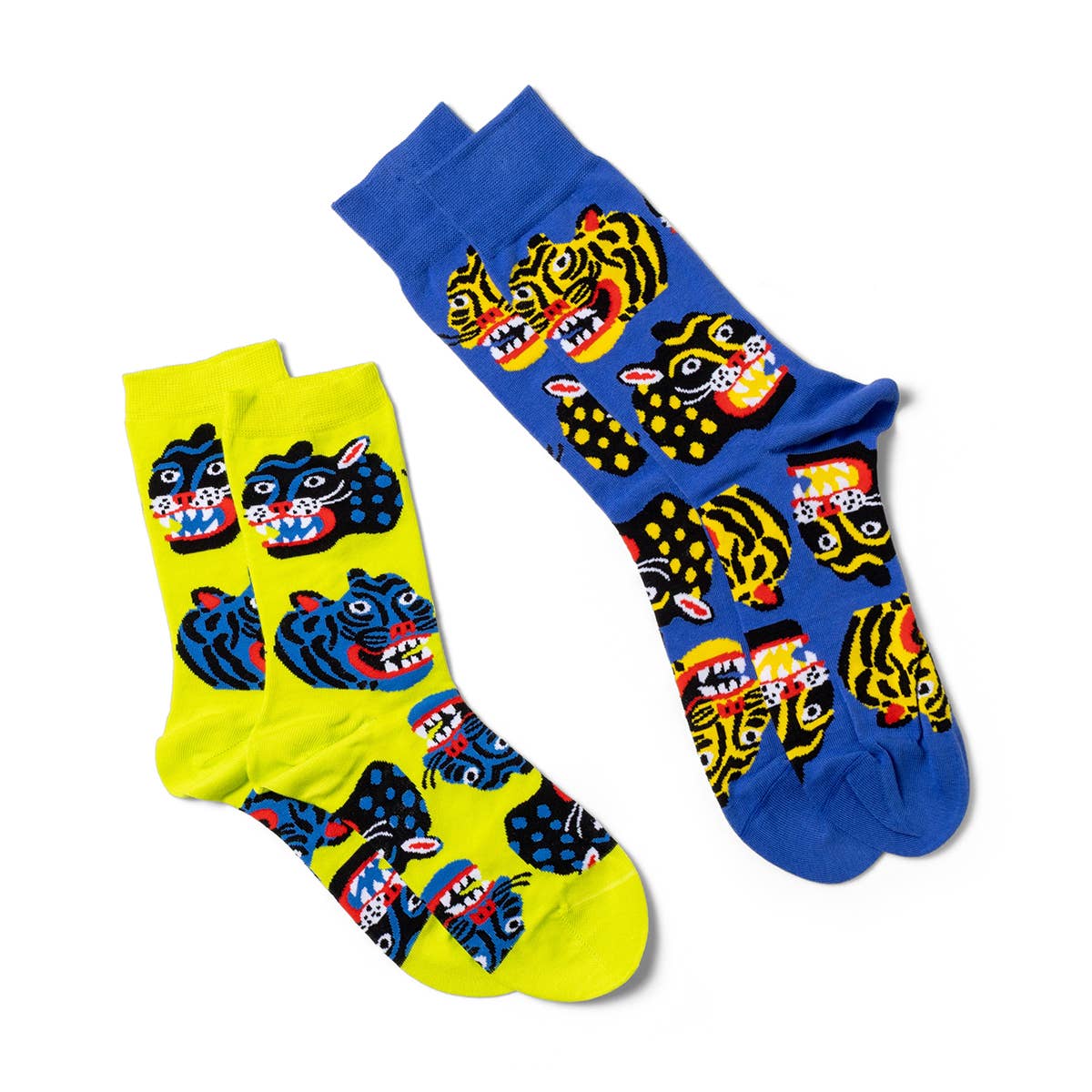 Yellow Owl Workshop Crew Socks - Kristina Micotti Wild Cats