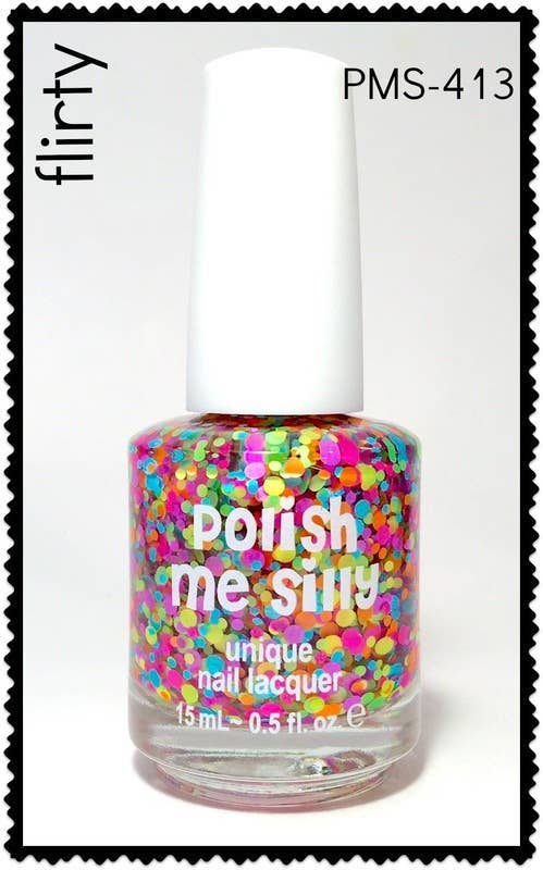 Polish Me Silly Nail Polish - Flirty (Polka Dot)