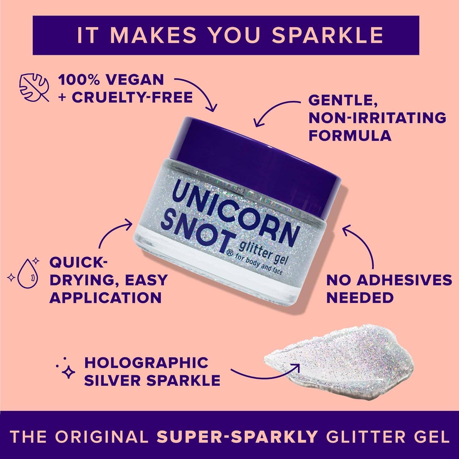 Unicorn Snot - Glitter Gel - Silver