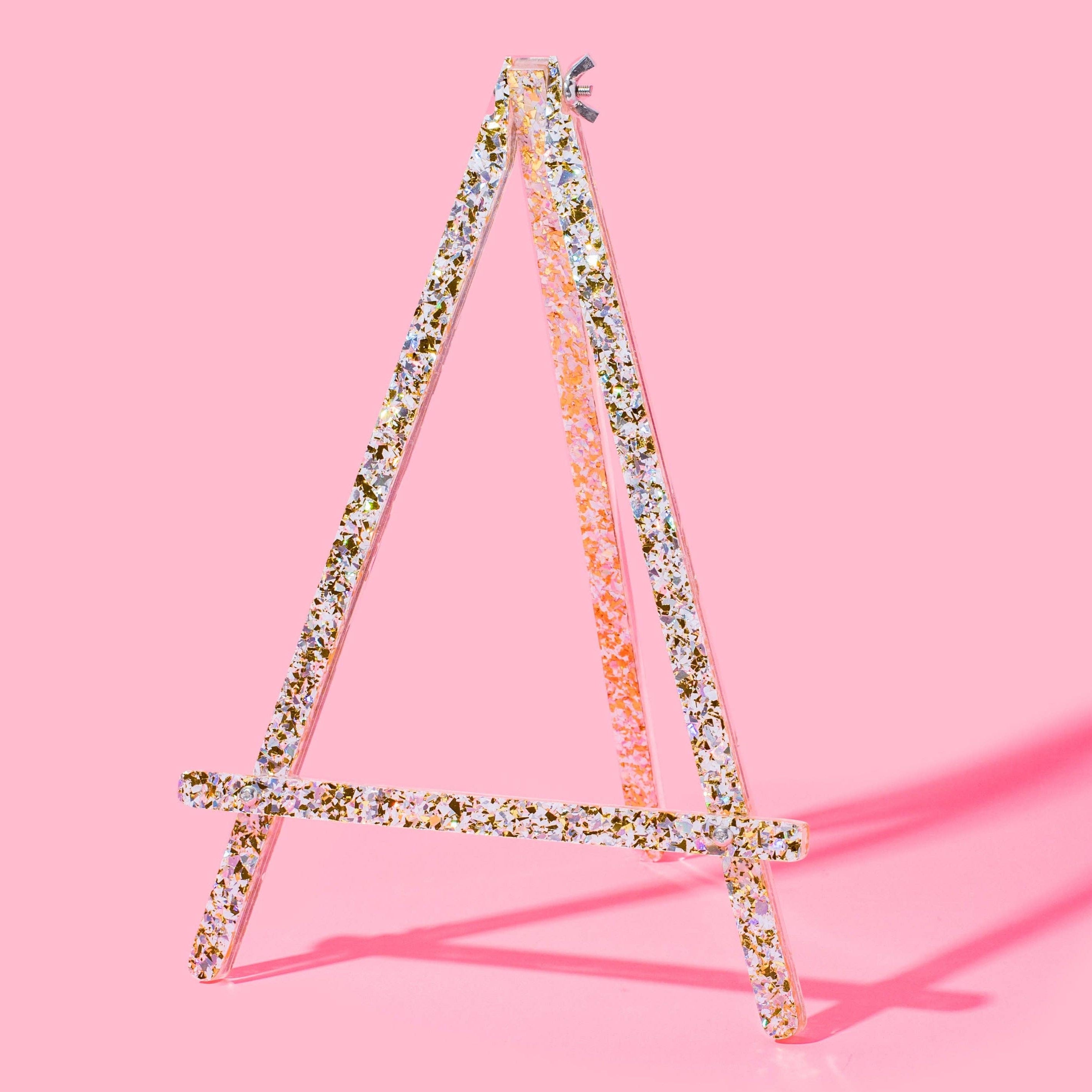 Taylor Elliott Designs - Acrylic Easel - Pearl Confetti