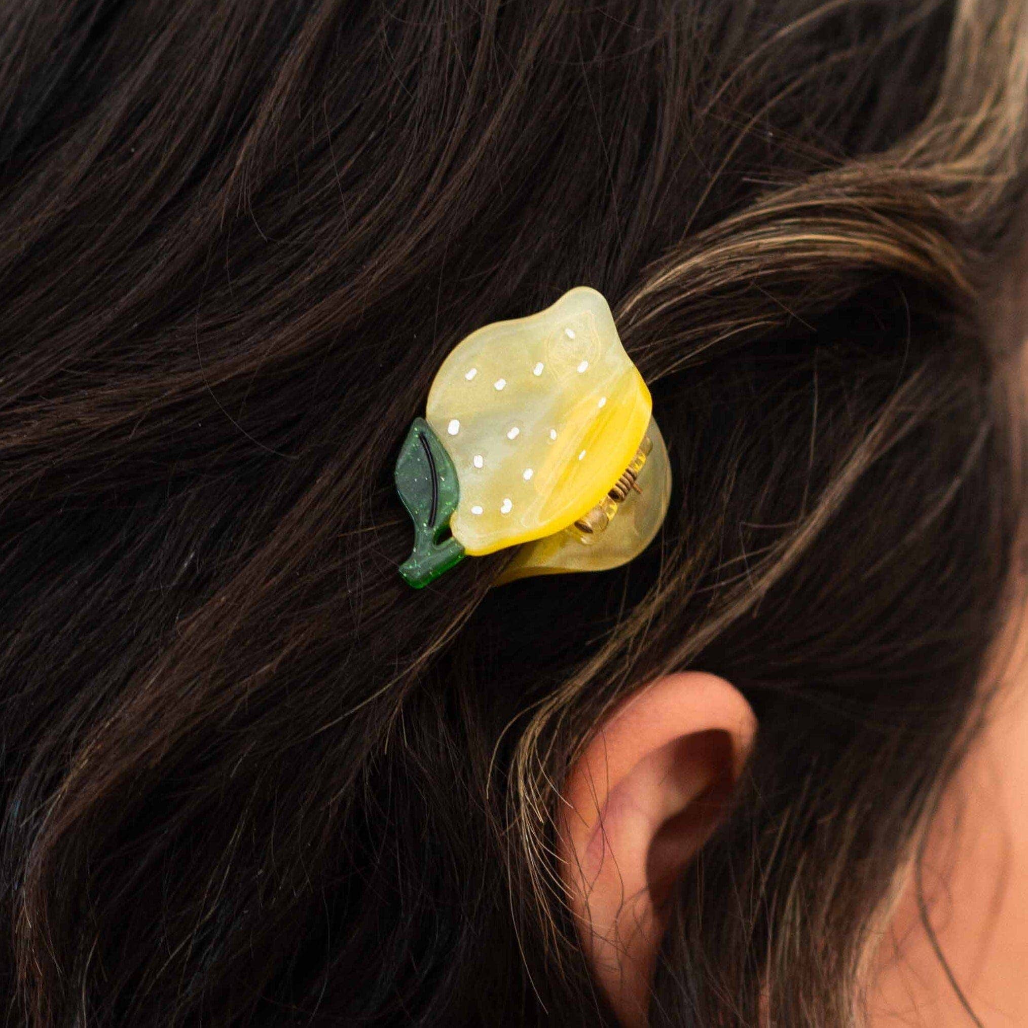 Jenny Lemons Hair Claw Clip - Mini Lemon