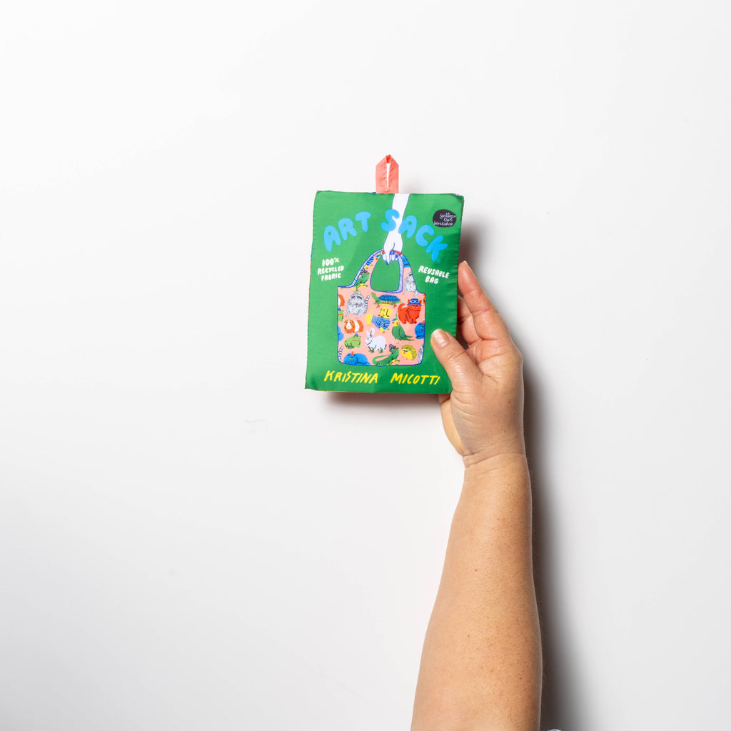 Yellow Owl Workshop Tote Bag - Cool Critters Art Sack® by Kristina Micotti