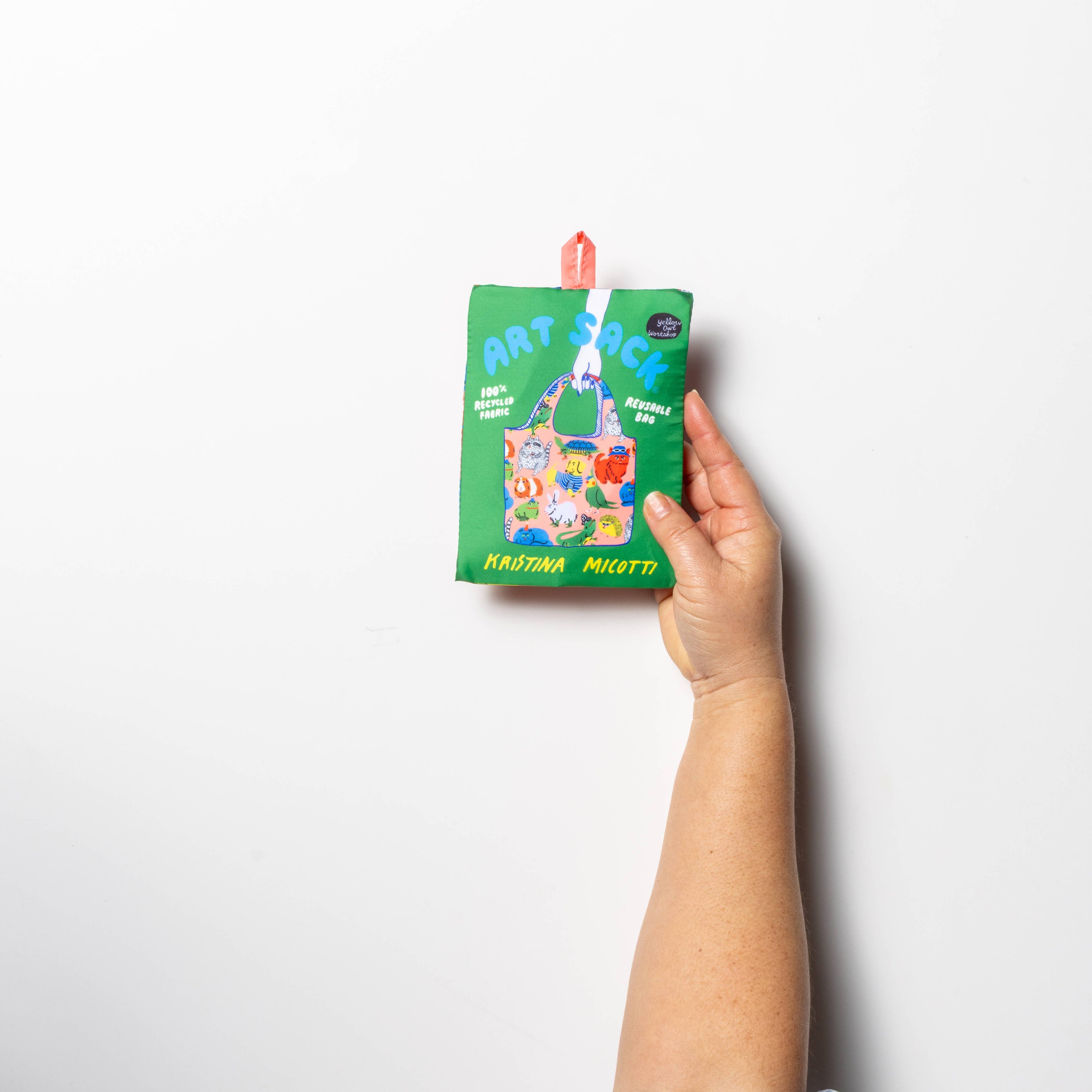 Yellow Owl Workshop Tote Bag - Cool Critters Art Sack® by Kristina Micotti