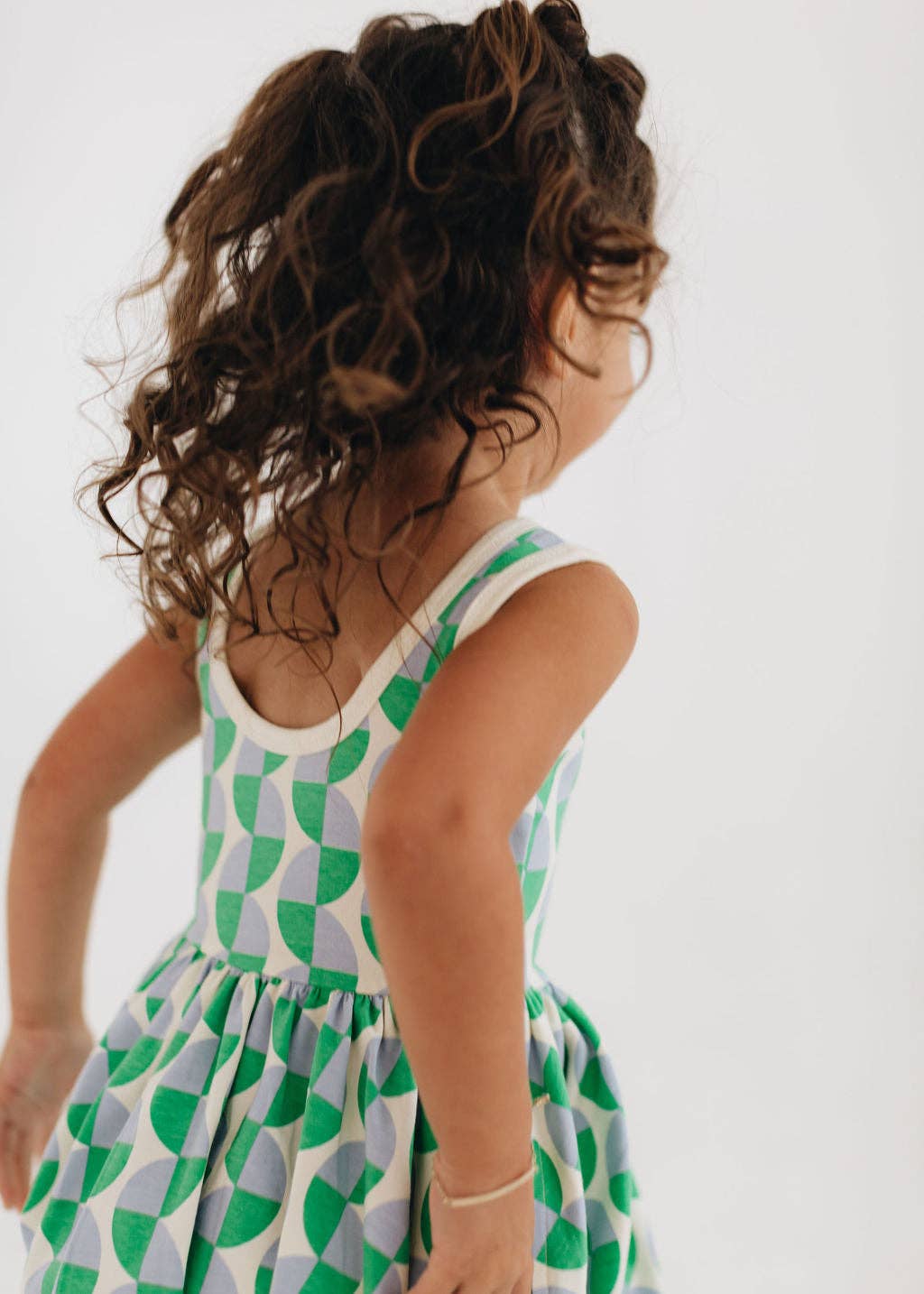 Good Apples Kids Sleeveless Twirl Dress - Retro Twirl