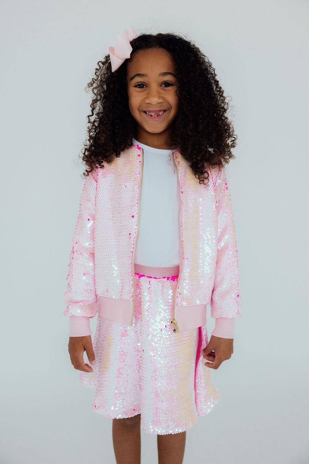 Mila & Rose - Diva Pink Flip Sequin Twirl Skort