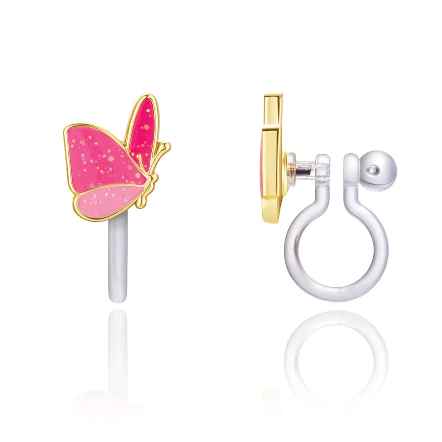 Girl Nation Earrings - Glitter Butterfly