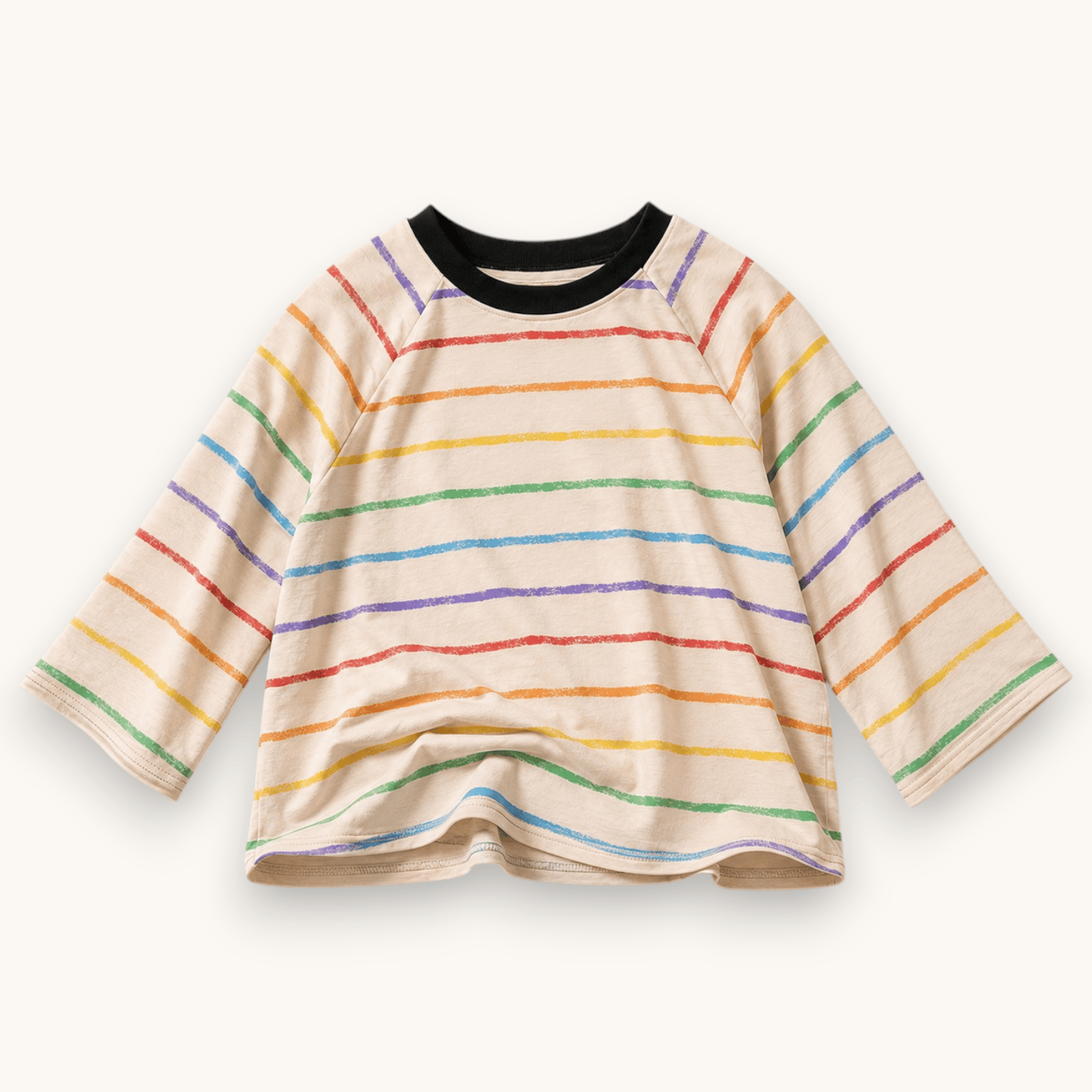 Best Day Ever Kids - Retro Crayon Stripe Tee