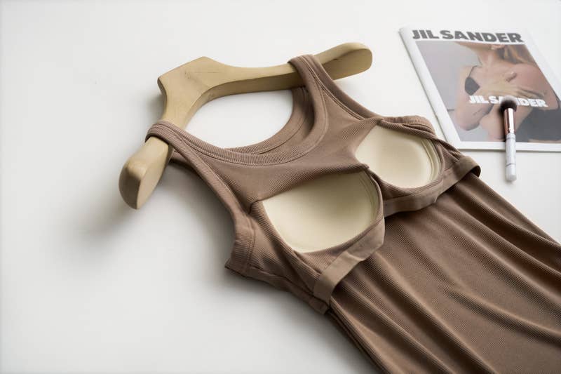 Women's Ribbed Tank w/ Built In Bra