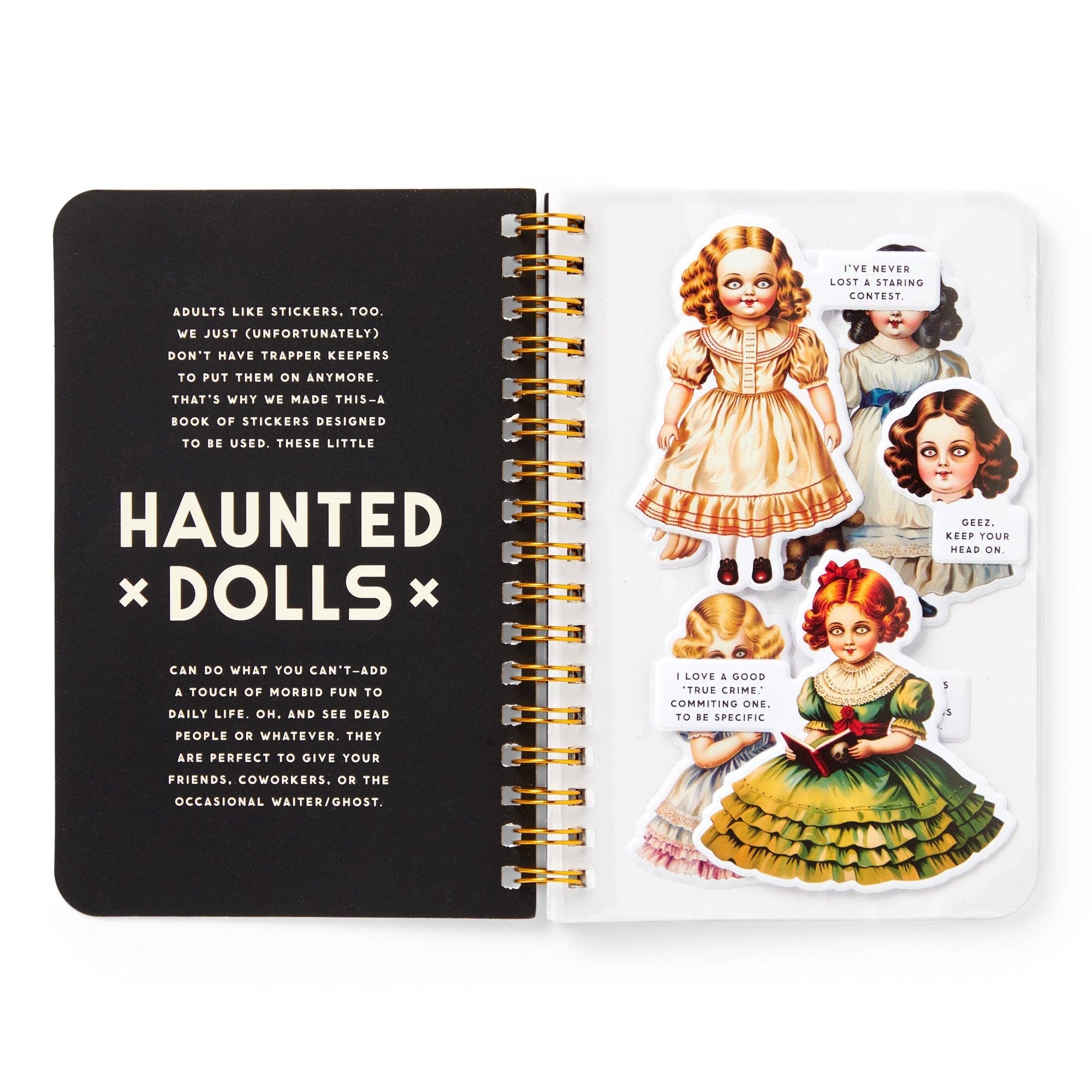 Chronicle Books - Brass Monkey Haunted Dolls Sticker Book