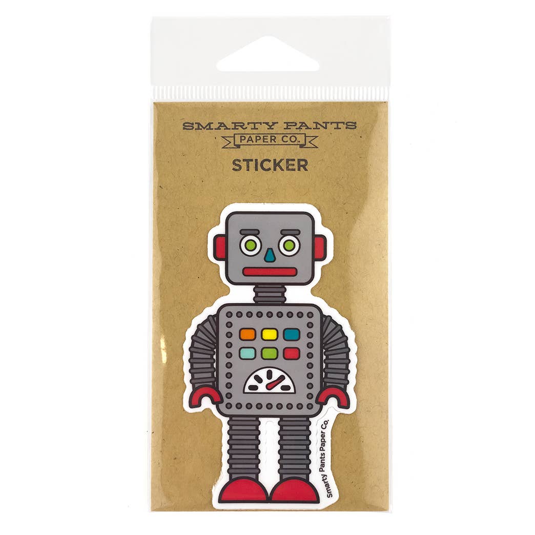 Smarty Pants Paper - Robot Sticker