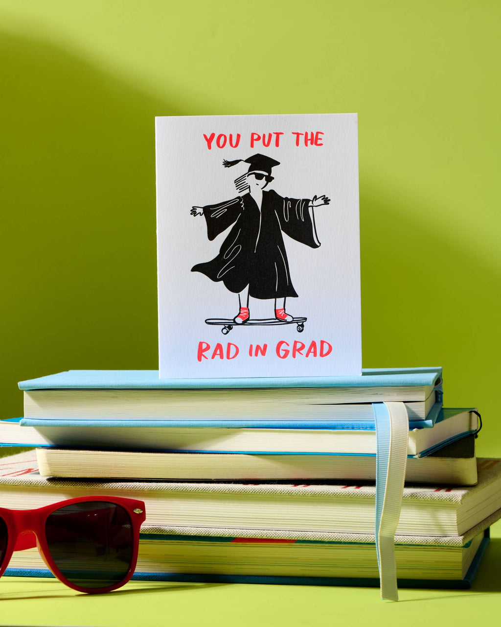 And Here We Are Greeting Card - Rad in Grad