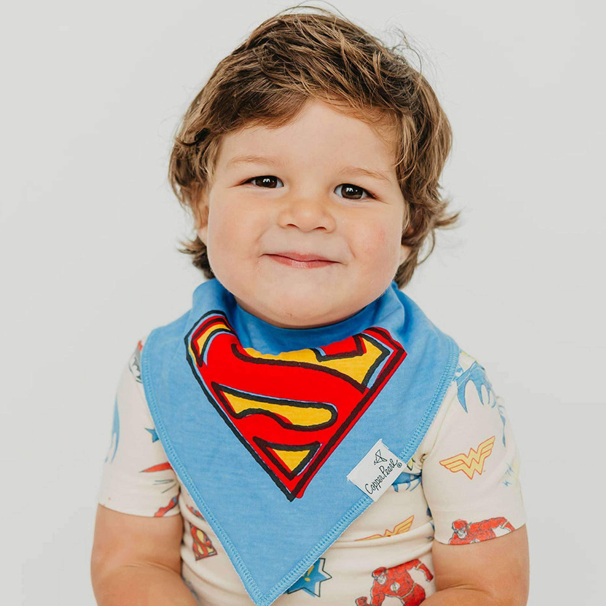 Copper Pearl Baby Bandana Bibs - Justice League