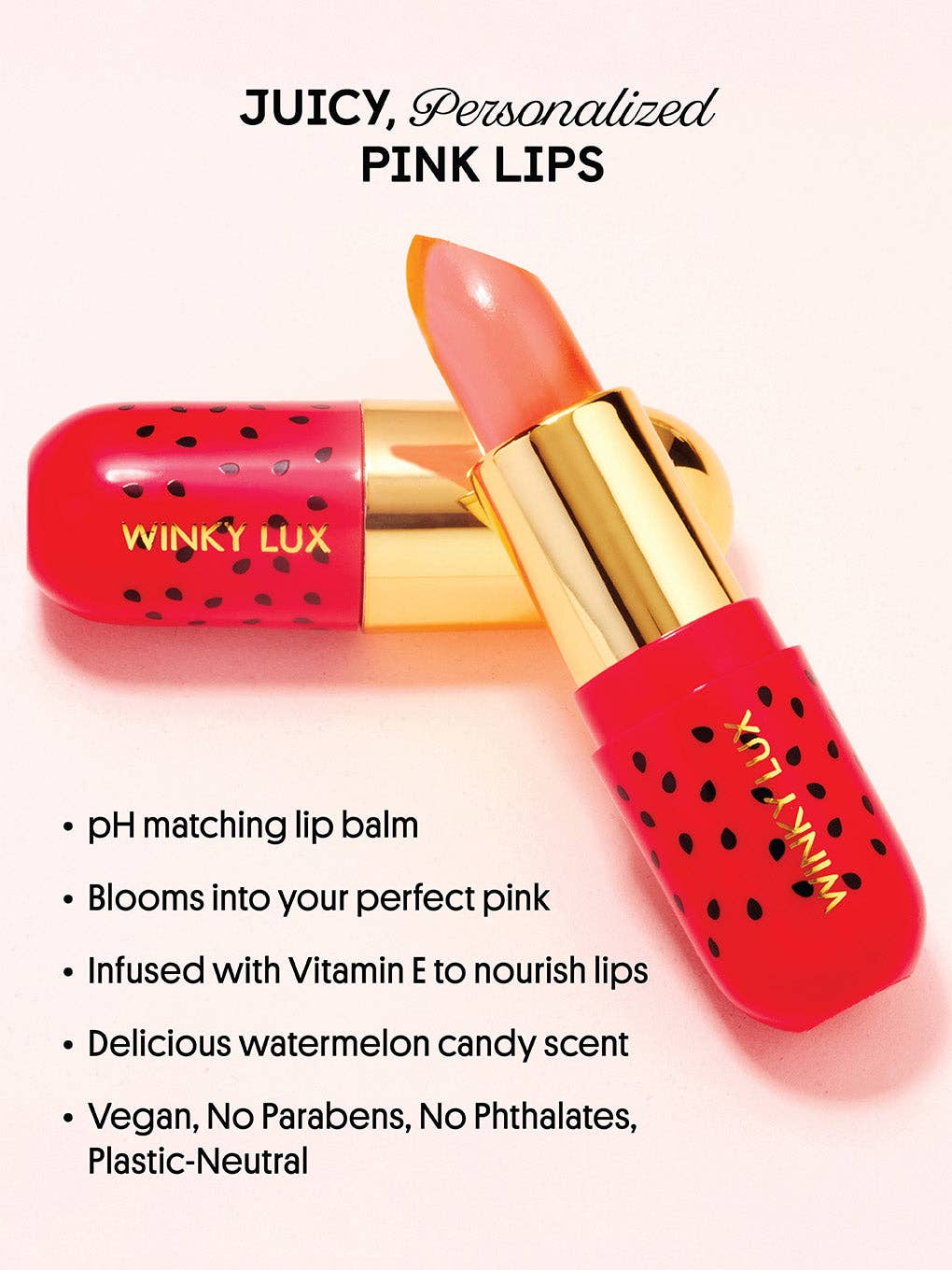 Winky Lux pH Lip Balm - Watermelon Jelly