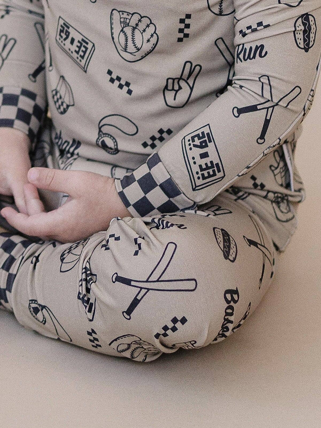Lucky Panda Kids Bamboo PJs - Home Run