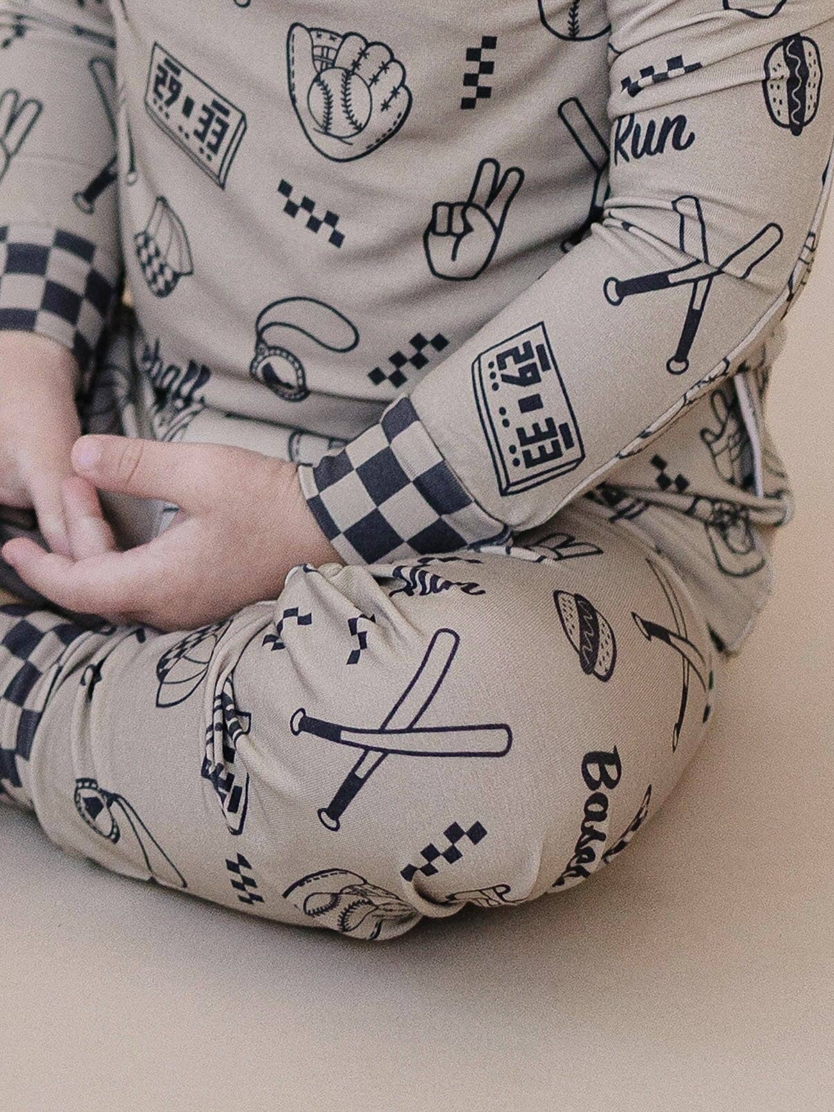 Lucky Panda Kids Bamboo PJs - Home Run