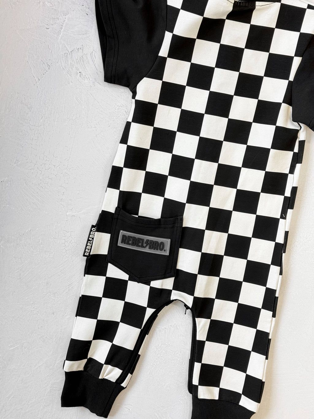 Rebel Bro Hooded Rebel Short Sleeve Romper - Venice