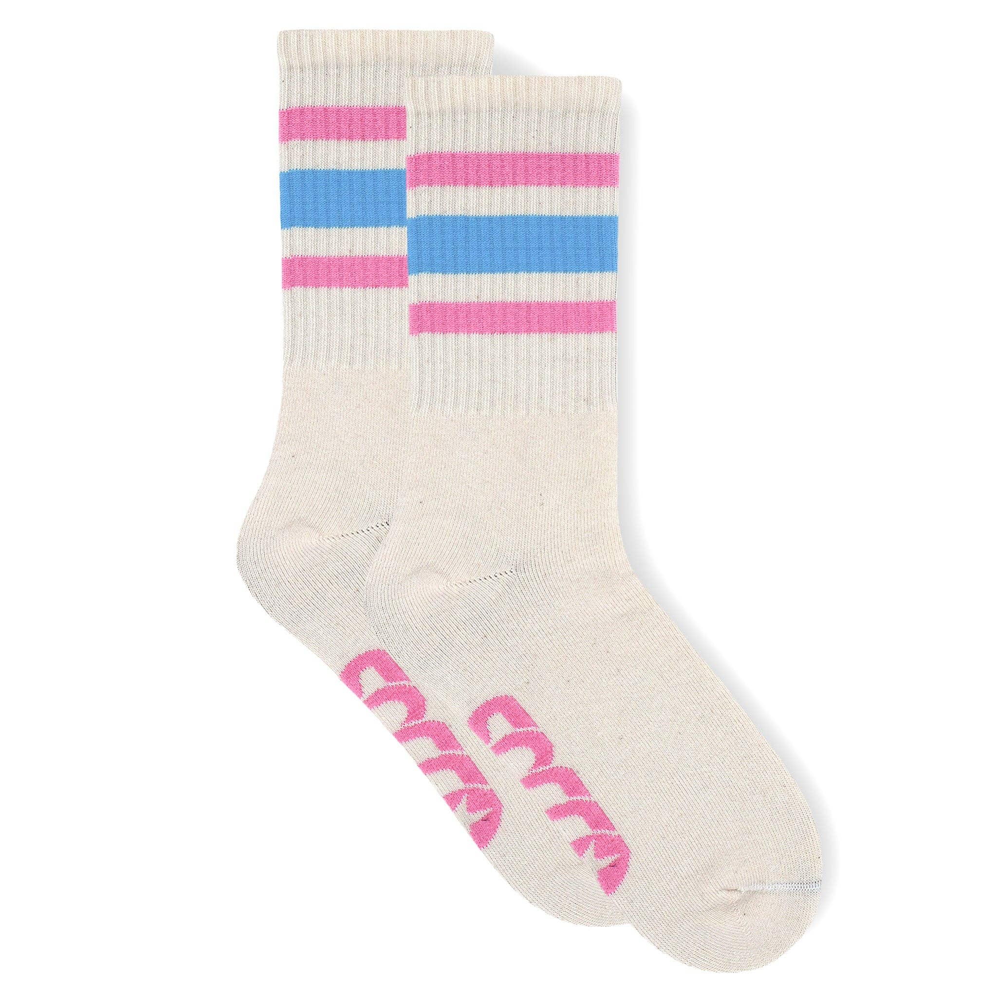 SOCCO Socks - Cotton Candy Striped