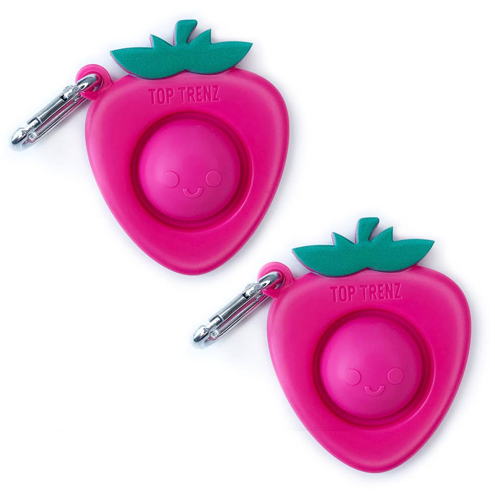 Top Trenz Inc - OMG Mega Pop - Strawberry Keychain