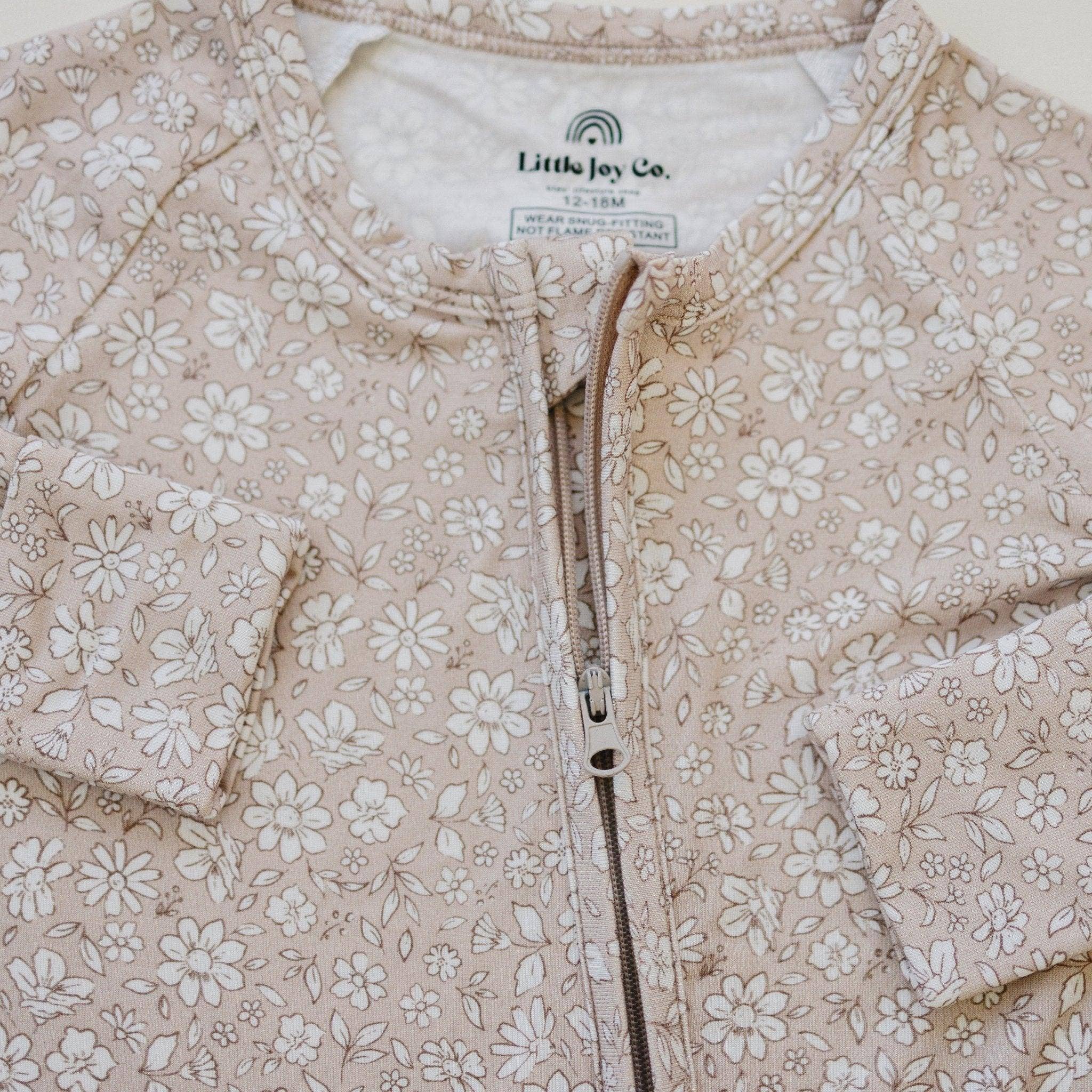 Little Joy Co. Bamboo Zippy Romper - Dainty Ditsy