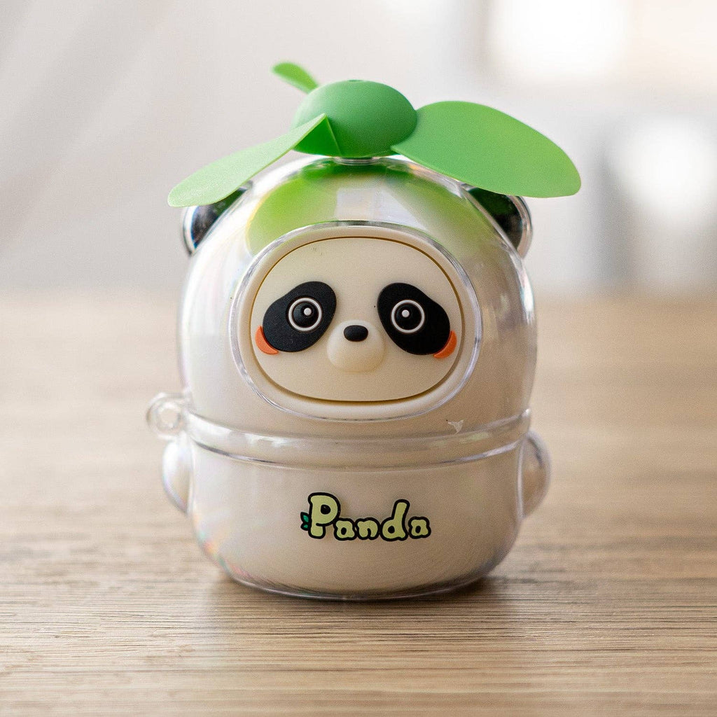 Urban Tokyo - Mini Handheld Fan - Green Panda