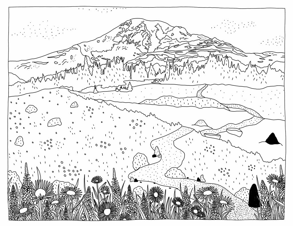 Pen+Pine - West Coast Wonderful Coloring Book