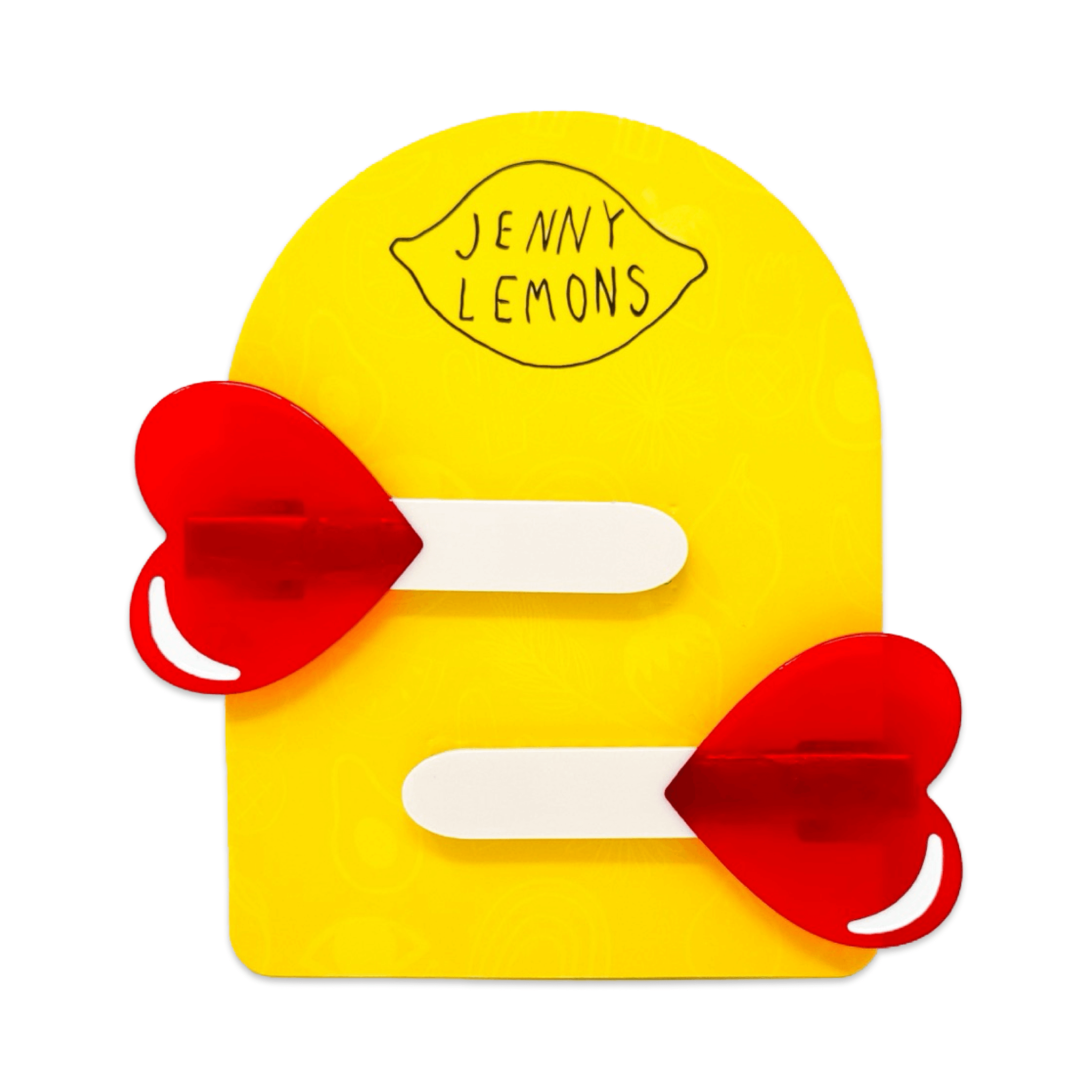 Jenny Lemons Alligator Hair Clip Set - Heart Lollipop