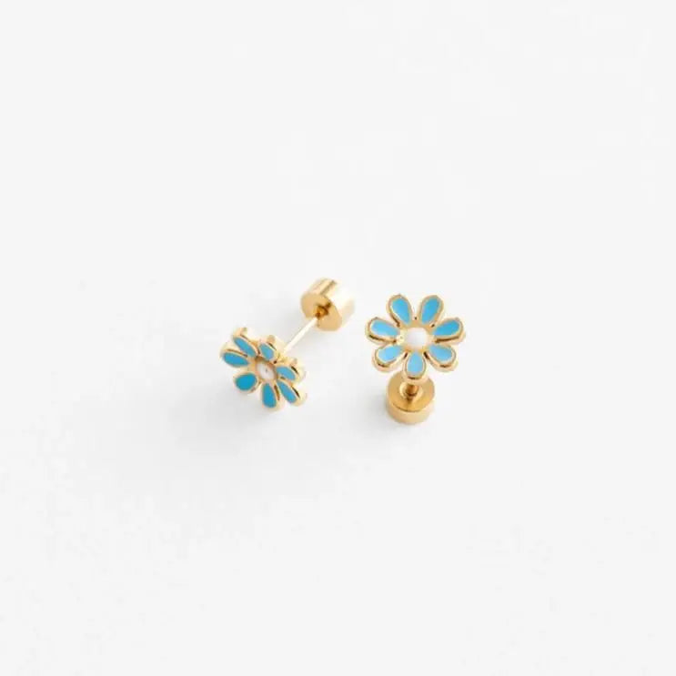 Pip Pop Post - Daisy Stud Earrings - White