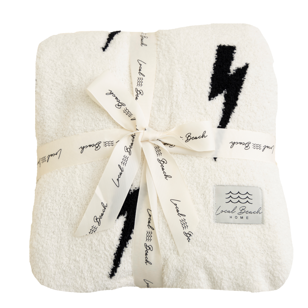 Local Beach - Lightning Bolt Luxe Home Blanket