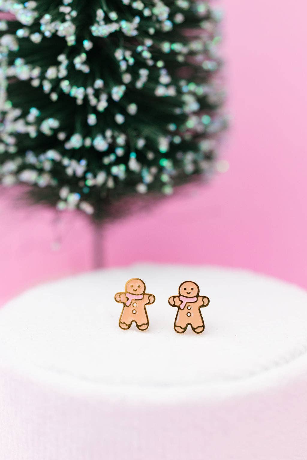 Desert Peach - Gingerbread Stud Earrings (Final Sale)