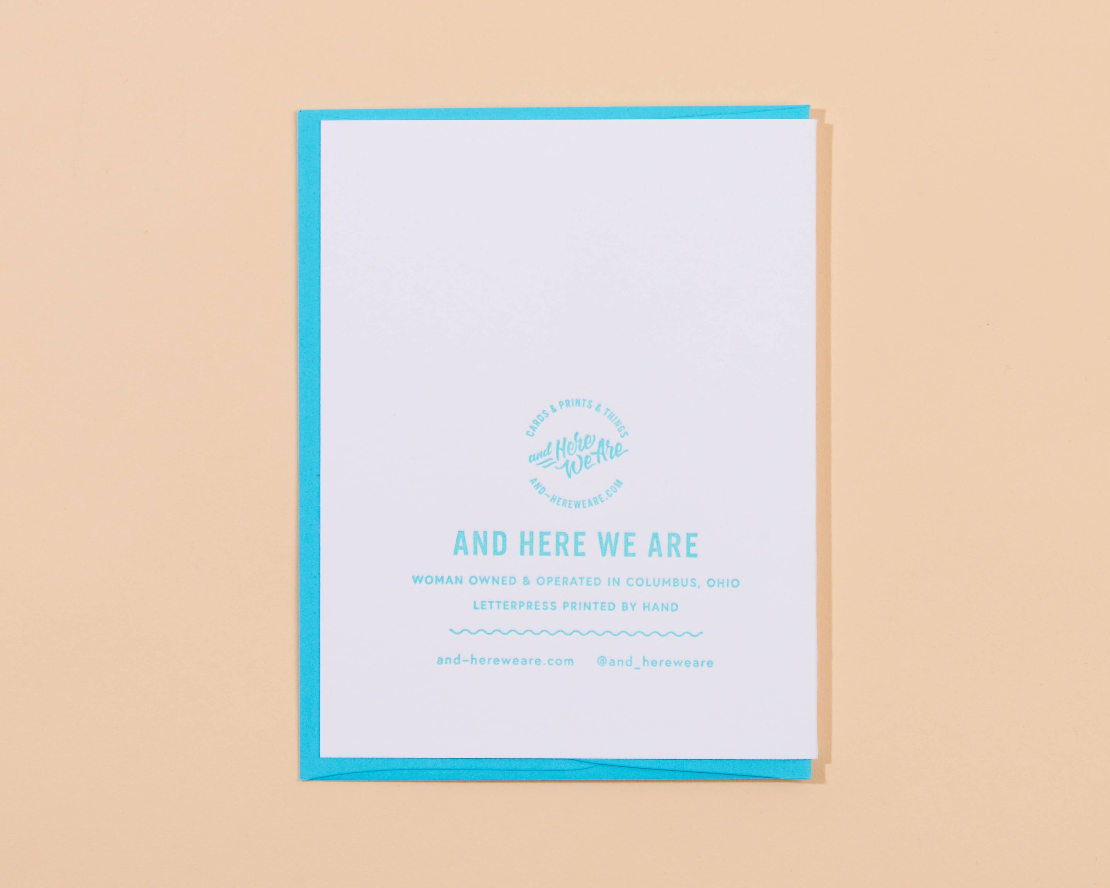 And Here We Are Greeting Card - Revolving Around You