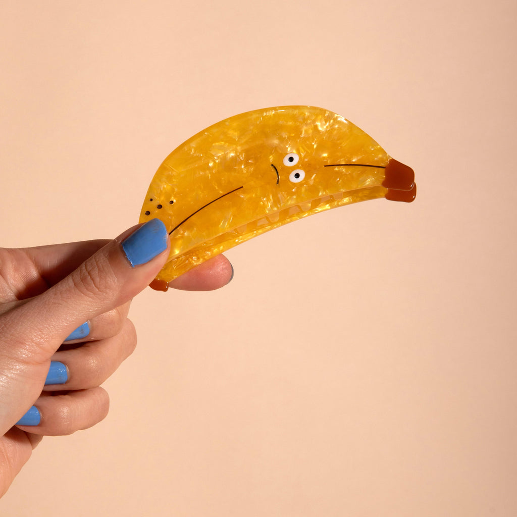 Carolyn Suzuki Hair Claw - Sad Banana