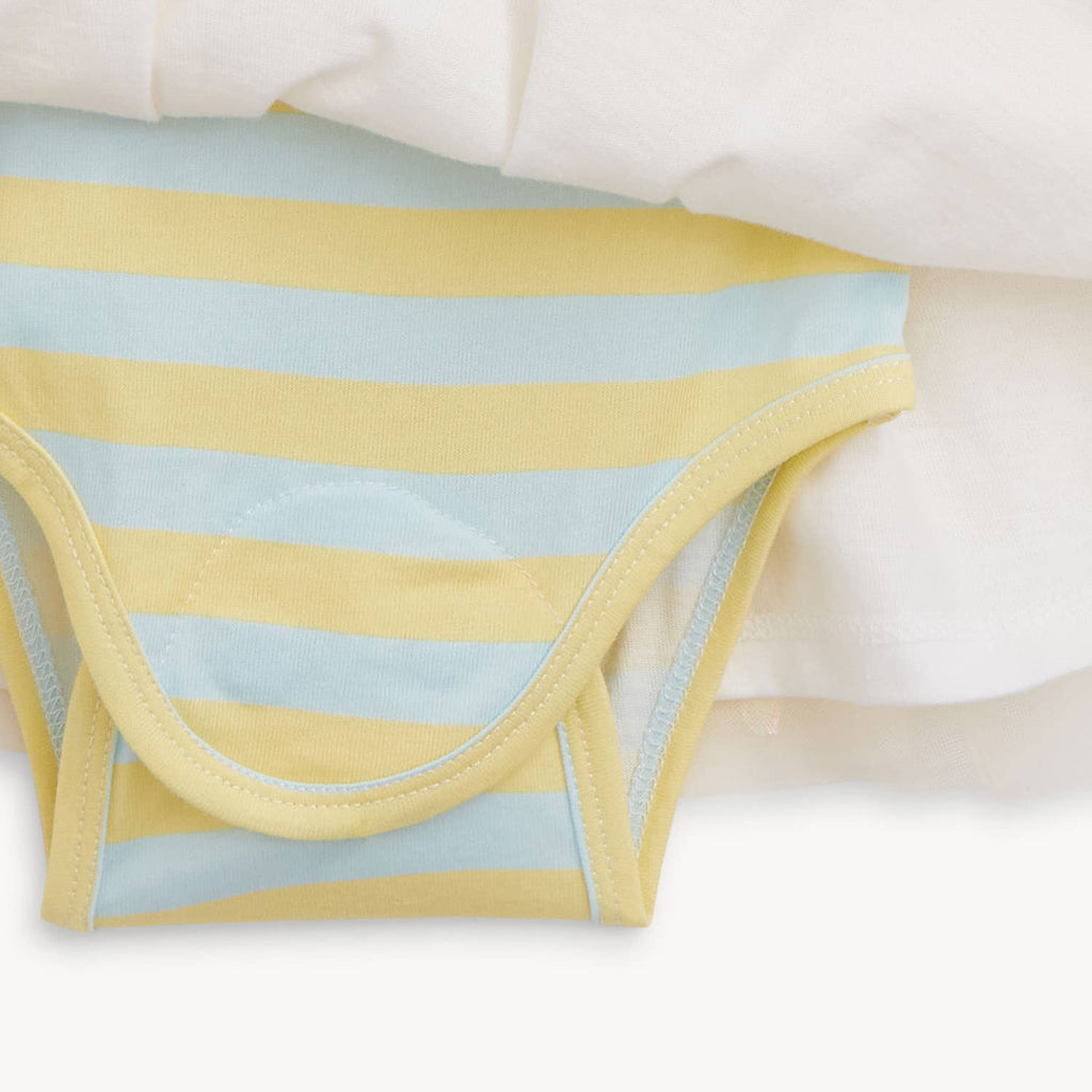 Magnetic Me Tutu Bodysuit Dress - Lemon Cream
