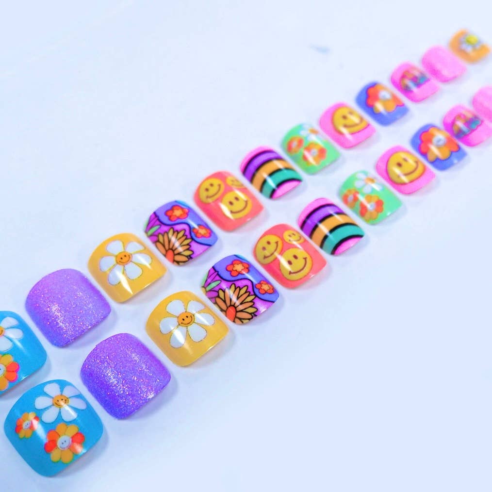 Polish Me Silly Press On Nails - Happy Hippie