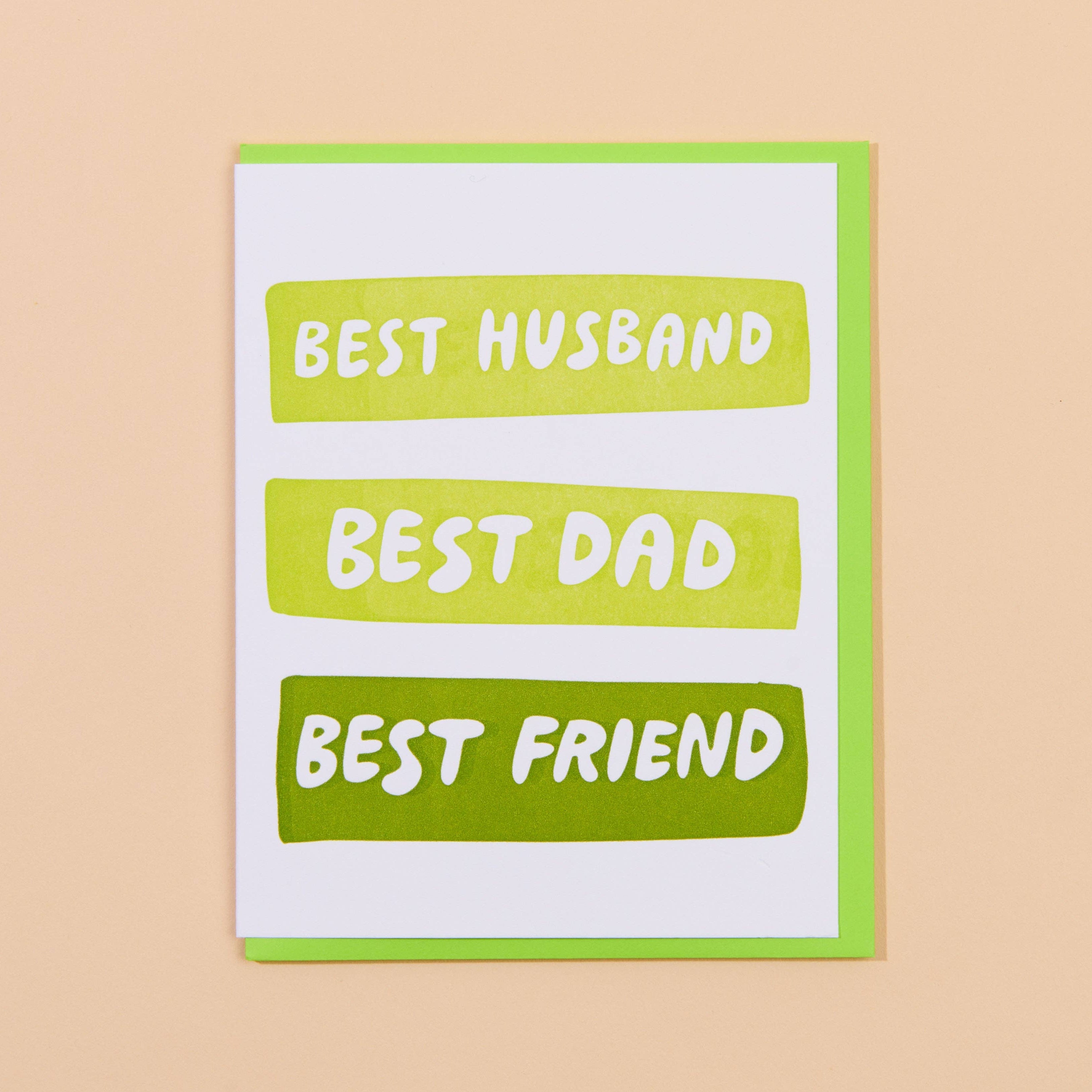 And Here We Are Greeting Card - Best Husband/Dad/Friend