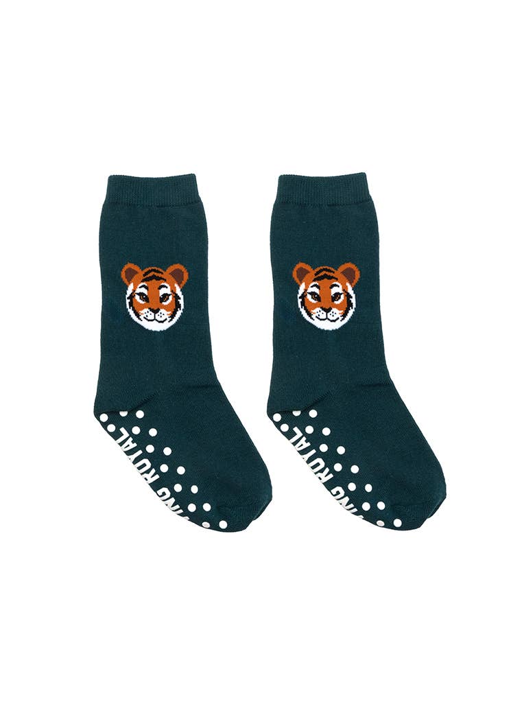 Living Royal 3D Packaged Crew Socks - Tiger Cub